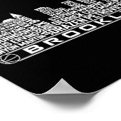 Poster Équipe de Brooklyn de basket-ball (Coin)