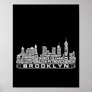 Poster Équipe de Brooklyn de basket-ball