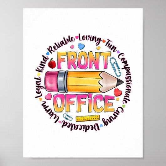 Poster Équipe De Bureau Avant De Retourner À L'École Joye (Devant)