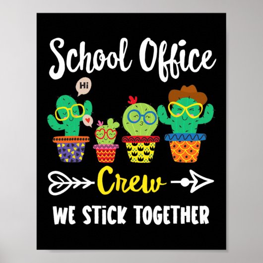 Poster Équipe De Bureau De L'École Nous Sticks Ensemble C (Devant)