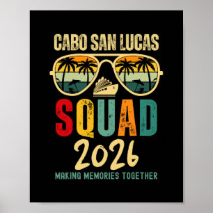 Poster Équipe de Cabo San Lucas 2026 Vacances Amis Famill