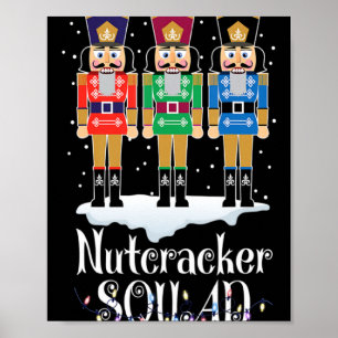 Poster Équipe de Casse-Noisette Ballet Danse Noël Xmas Lu
