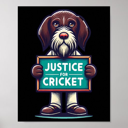 Poster Équipe de chasse au cricket Squad Funny Retro (Devant)