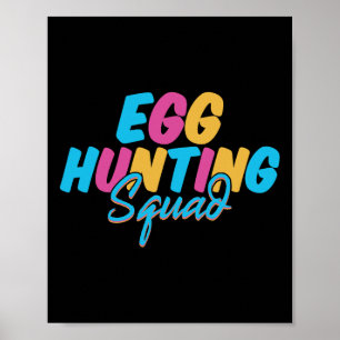 Poster Équipe de chasse aux oeufs