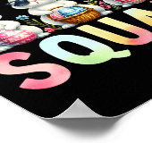 Poster Équipe de chasse aux oeufs Jour de Pâques Chasse a (Coin)