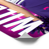 Poster Équipe de cheerleading senior Photo de cheerleadin (Coin)