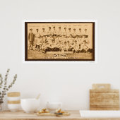 Poster Équipe de Cleveland de baseball 1913 (Cuisine)