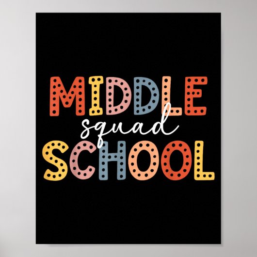 Poster Équipe de collège équipe d'enseignants de collège (Devant)