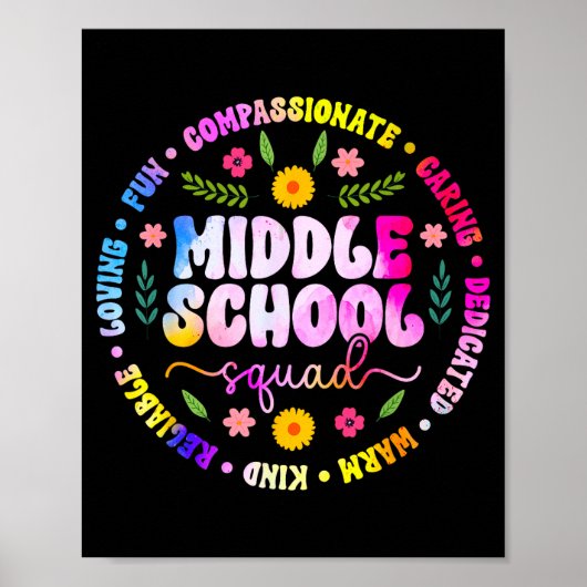 Poster Équipe de collège équipe d'enseignants de collège (Devant)