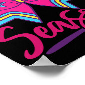 Poster Équipe de compétition de cheerleading Coquette Bow (Coin)