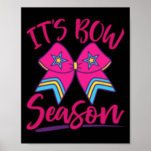 Poster Équipe de compétition de cheerleading Coquette Bow