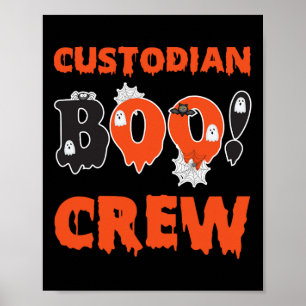 Poster Équipe de concierge École Boo Crew Concierge Gardi