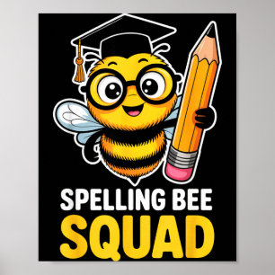 Poster Équipe de concours d'orthographe scolaire
