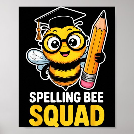 Poster Équipe de concours d'orthographe scolaire (Devant)