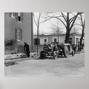 Poster Équipe de construction, 1925. Photo vintage