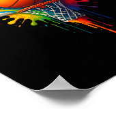 Poster Équipe de couleur tie dye éclaboussure sketll colo (Coin)