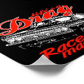 Poster Équipe de course de Drag (Coin)