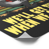 Poster équipe de course de paresseux, nous y arriverons q (Coin)