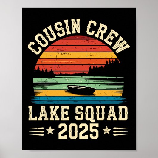 Poster Équipe de cousins 2025 Équipe de cousins Lake Squa (Devant)