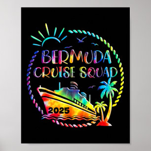 Poster Équipe de croisière 2025 Bermudes Croisière ensemb