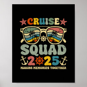 Poster Équipe de croisière 2025 Été Vacances Tenues assor