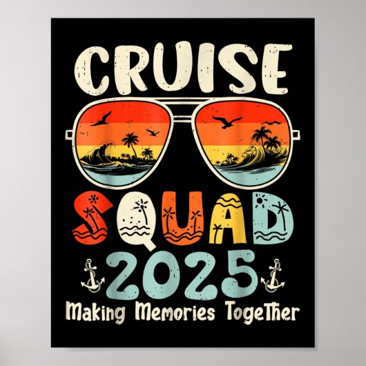 Poster Équipe de croisière 2025 Famille de jumelage de va (Devant)