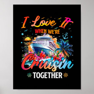 Poster Équipe de croisière 2025 J'adore quand on fait une