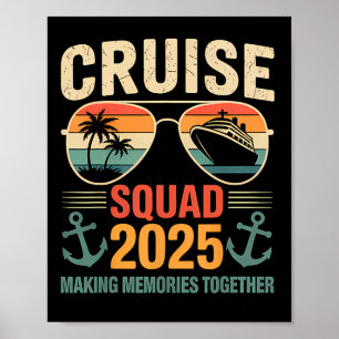 Poster Équipe de croisière 2025 Vacances familiales Ensem