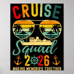 Poster Équipe de croisière 2026 croisière plage hawaii ét