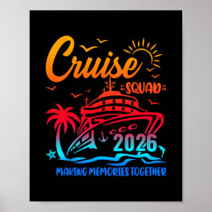 Poster Équipe de croisière 2026 Vacances entre amis et fa