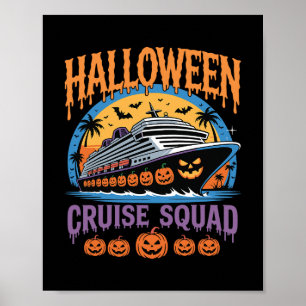 Poster Équipe de croisière d'Halloween Groupe de correspo
