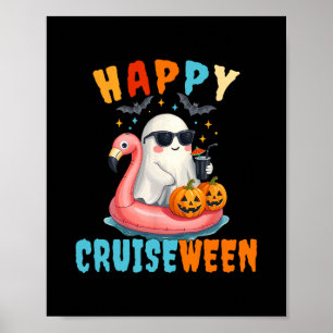 Poster Équipe de croisière Halloween Famille 2025 Équipag