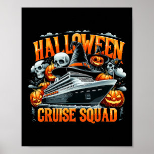 Poster Équipe de croisière Halloween Famille 2025 Équipag