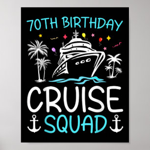 Poster Équipe de croisière pour les 70 ans 2025 T-shirt c