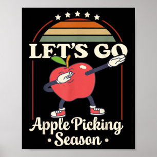 Poster Équipe de cueillette de pommes 2025 Récolte de ver