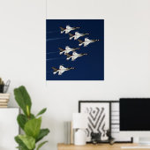 Poster Équipe de démonstration en vol de Thunderbirds (Bureau à domicile)