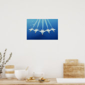 Poster Équipe de démonstration en vol de Thunderbirds (Cuisine)