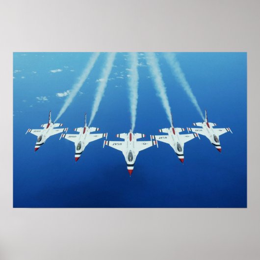 Poster Équipe de démonstration en vol de Thunderbirds (Devant)