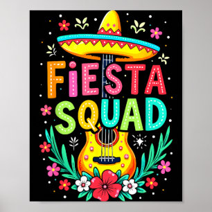 Poster Équipe de fiesta correspondant à la fête mexicaine