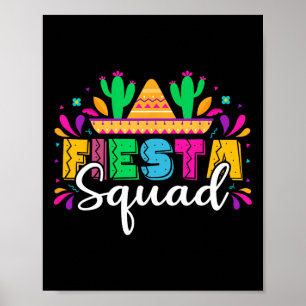 Poster Équipe de Fiesta Parti mexicain Cinco De Mayo
