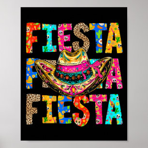 Poster Équipe de fiesta San Antonio Texas Cinco De Mayo A