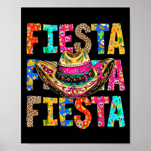 Poster Équipe de fiesta San Antonio Texas Cinco De Mayo A (Devant)