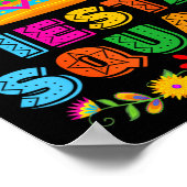 Poster Équipe de Fiesta Tacos Parti mexicain Fiesta Squad (Coin)