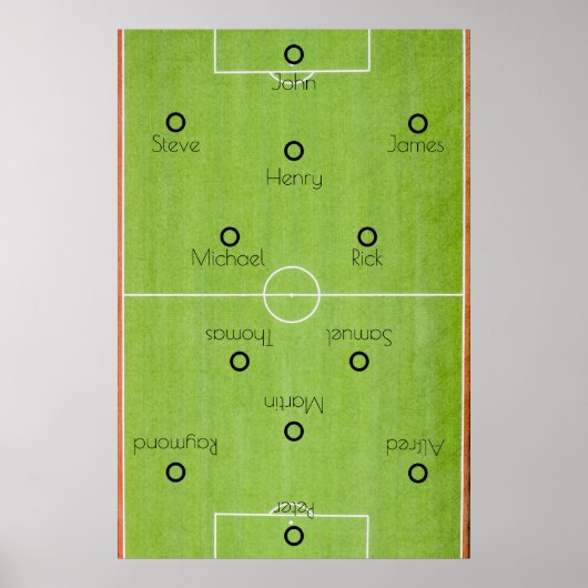 Poster Équipe de football (Devant)