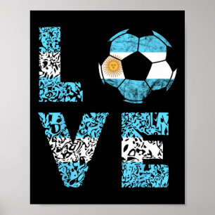 Poster Équipe de football d'Argentine Amour d'Argentine L