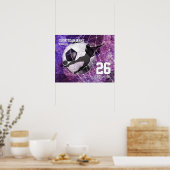 Poster Équipe de football féminin commémorative nom viole (Cuisine)