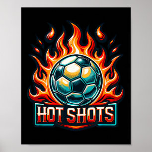Poster Équipe de football Hot Shots