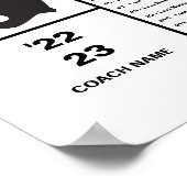 Poster Équipe De Football Personnalisée Avec Joueurs (Coin)