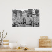 Poster Équipe de Géorgie de baseball dans les années 1930 (Cuisine)