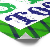 Poster Équipe de hockey de terrain bâton ensemble Imprime (Coin)